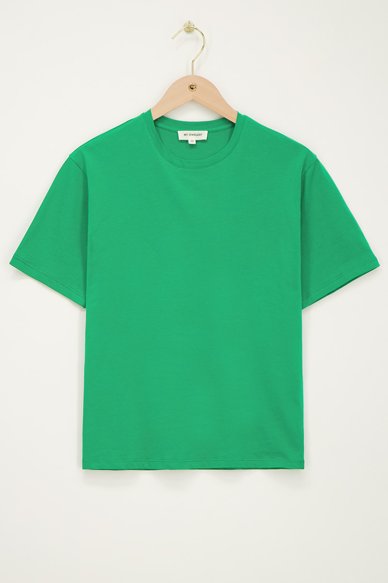 Green T-shirt "Eternellement femme" | My Jewellery