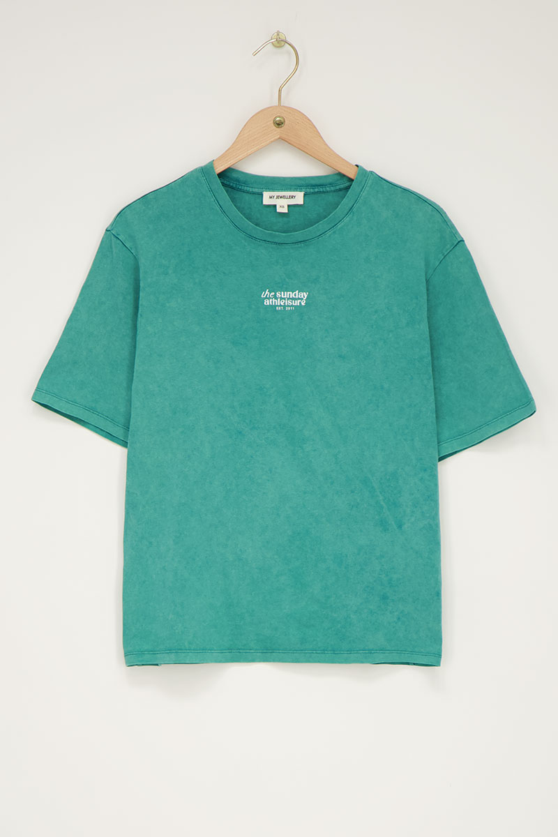 Green T-shirt sports and patches | My Jewellery