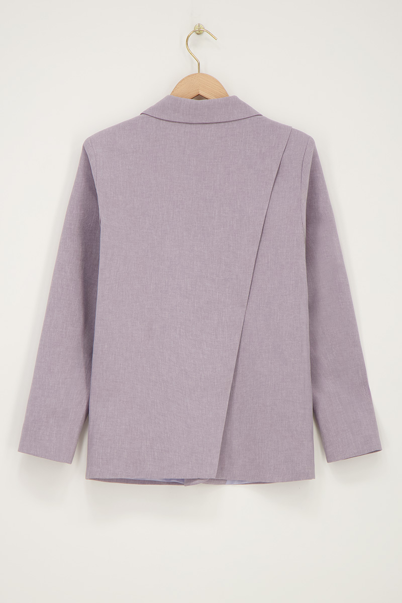 Grey blazer with slit | My Jewellery