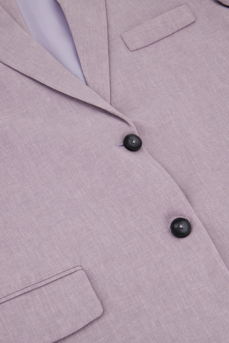 Grey blazer with slit | My Jewellery