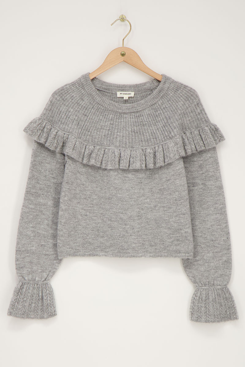 Pull grisà volants | My Jewellery - My jewellery - Modalova