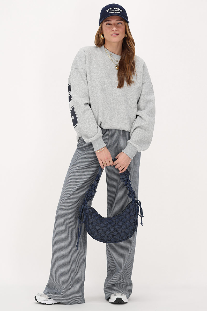 Gray oversized sweater "Bonheur" | My Jewellery