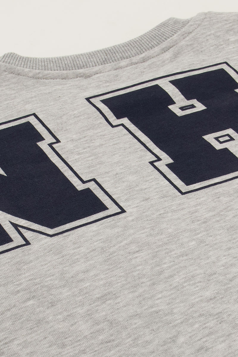 Grey oversized sweatshirt "Bonheur" | My Jewellery