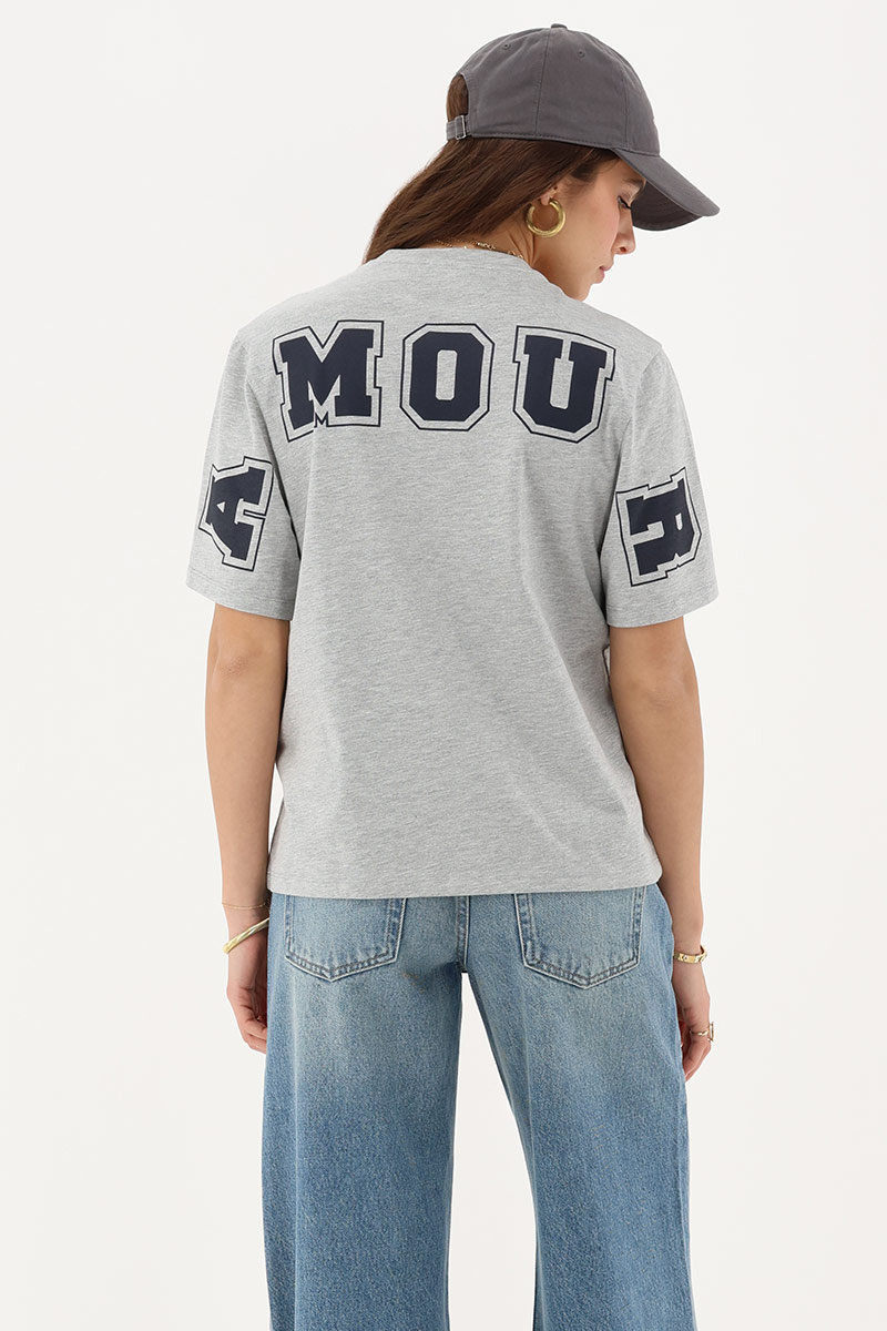 Grey T-shirt "Amour" | My Jewellery