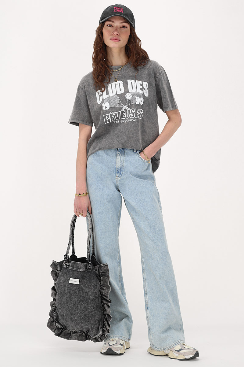 Grey T-shirt "Club des rêveuses" | My Jewellery