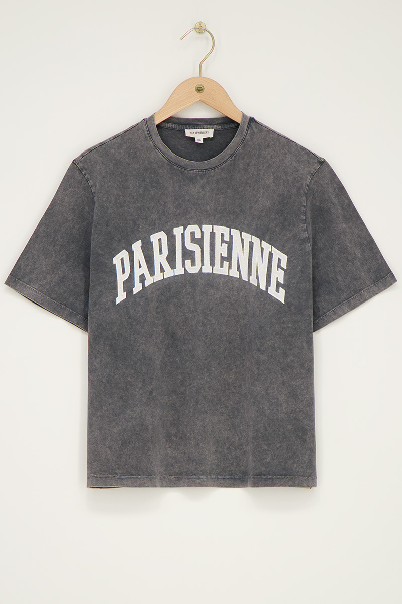 Grey T-shirt "Parisienne" | My Jewellery