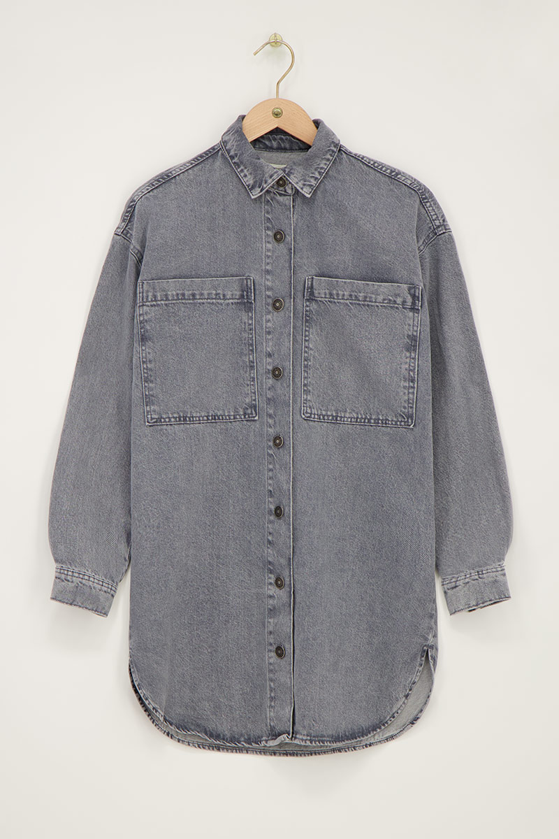 Grey denim blouse dress | My Jewellery