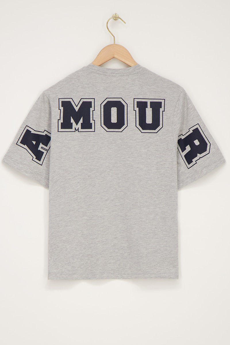 Grey T-shirt "Amour" | My Jewellery