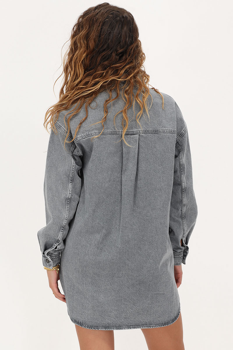 Grey denim blouse dress | My Jewellery
