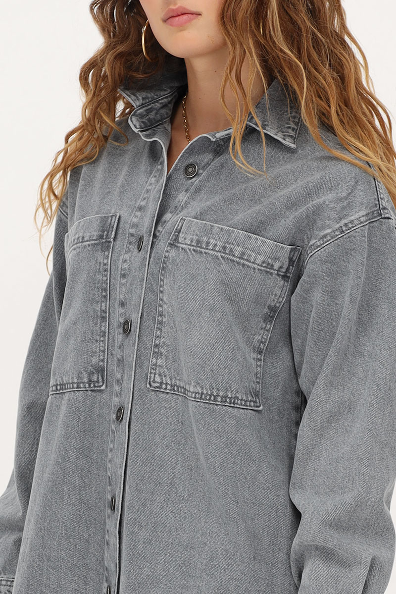Grey denim blouse dress | My Jewellery