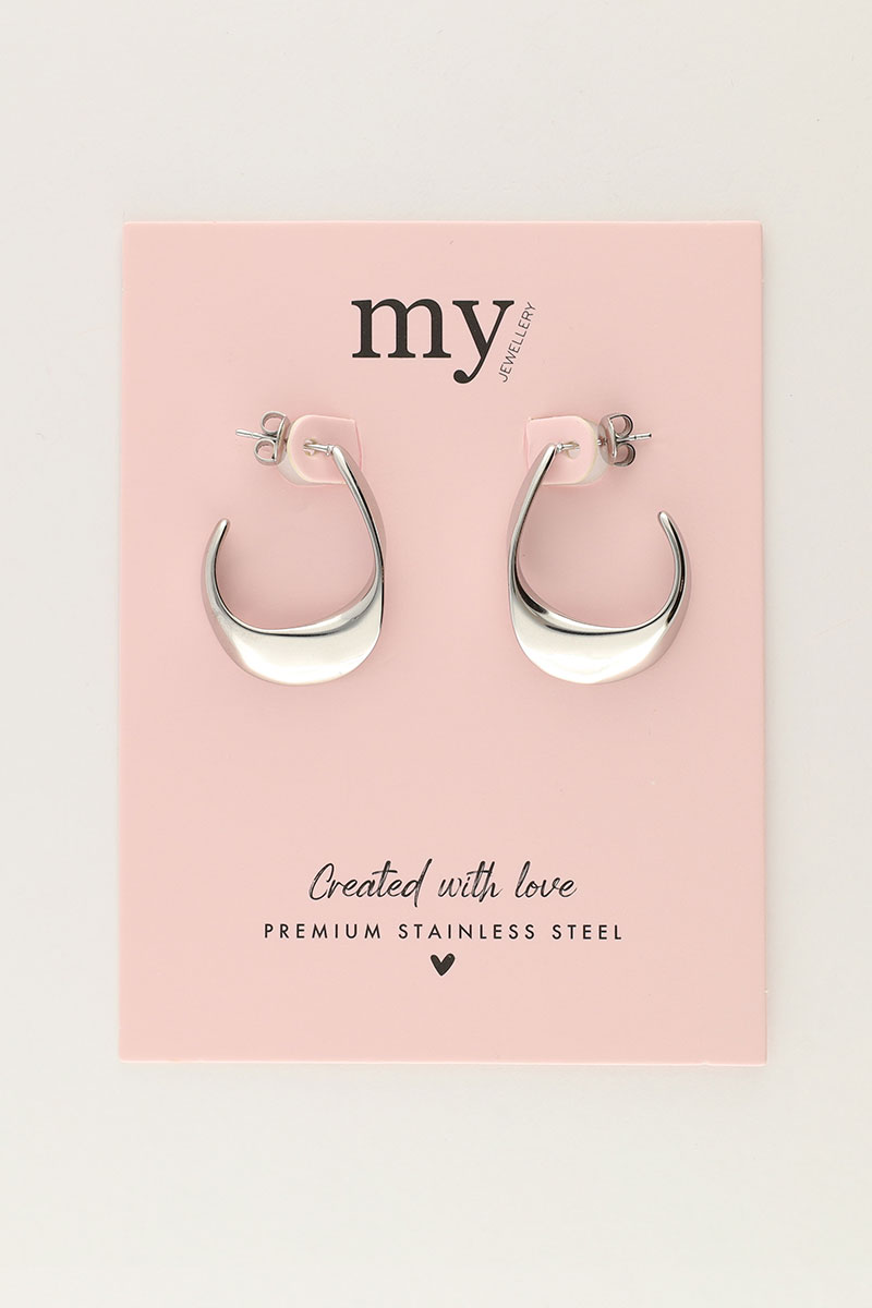 Earrings open oval thin | My Jewellery