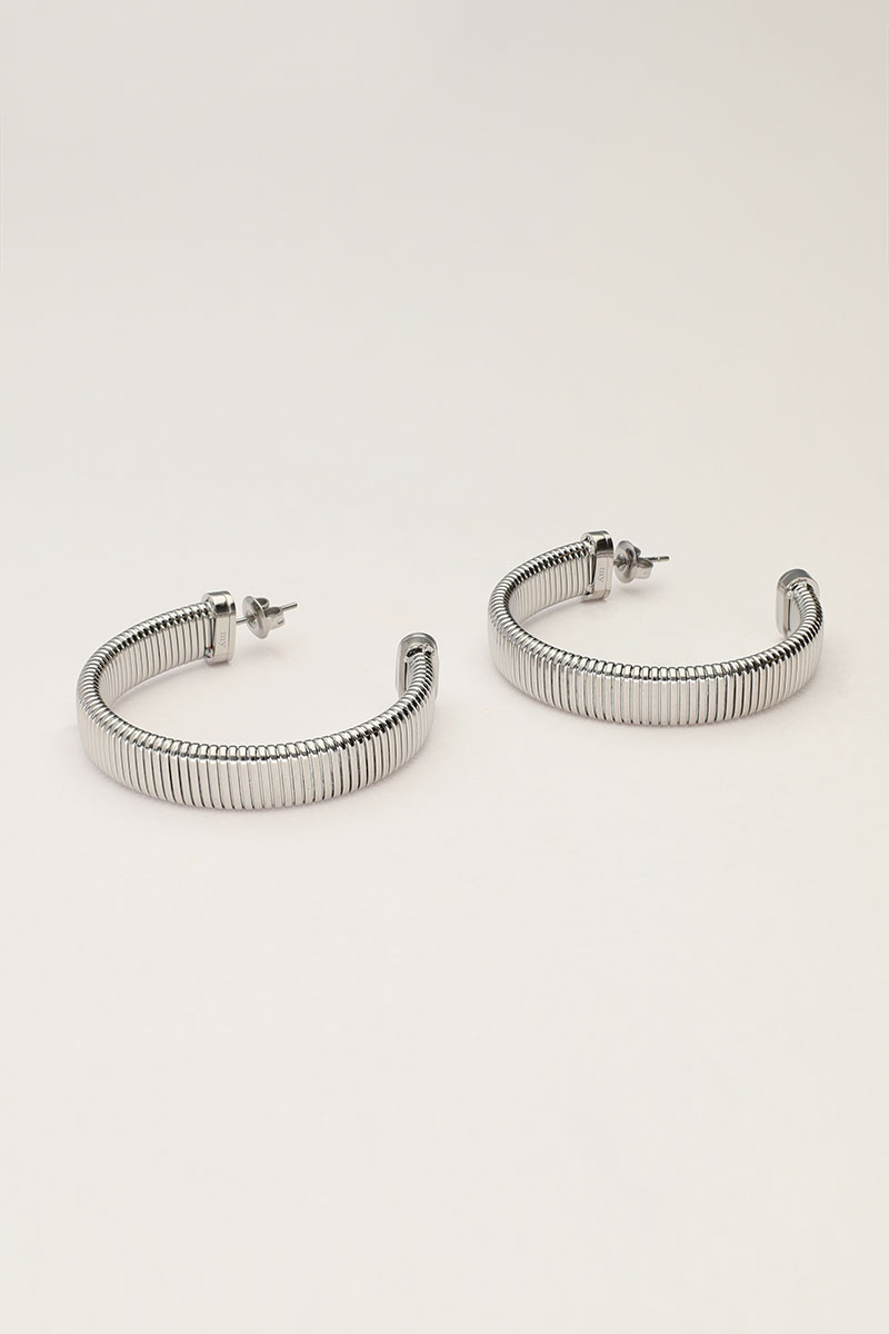 Earrings with horizontal rib | My Jewellery