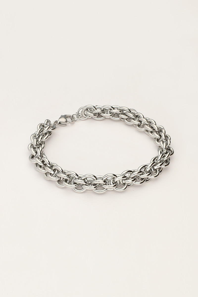 Iconic armband met ronde schakels