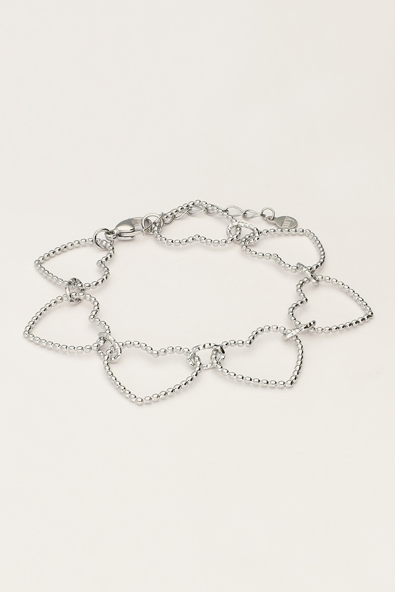 Iconic armband met hartjes