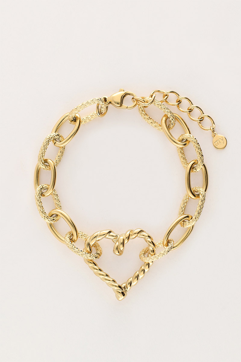 Iconic bracelet with twist and heart | My Jewellery