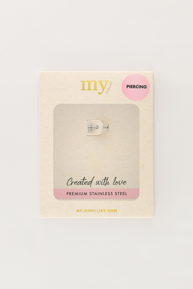 Iconic ear piercing with three rhinestones | My Jewellery 