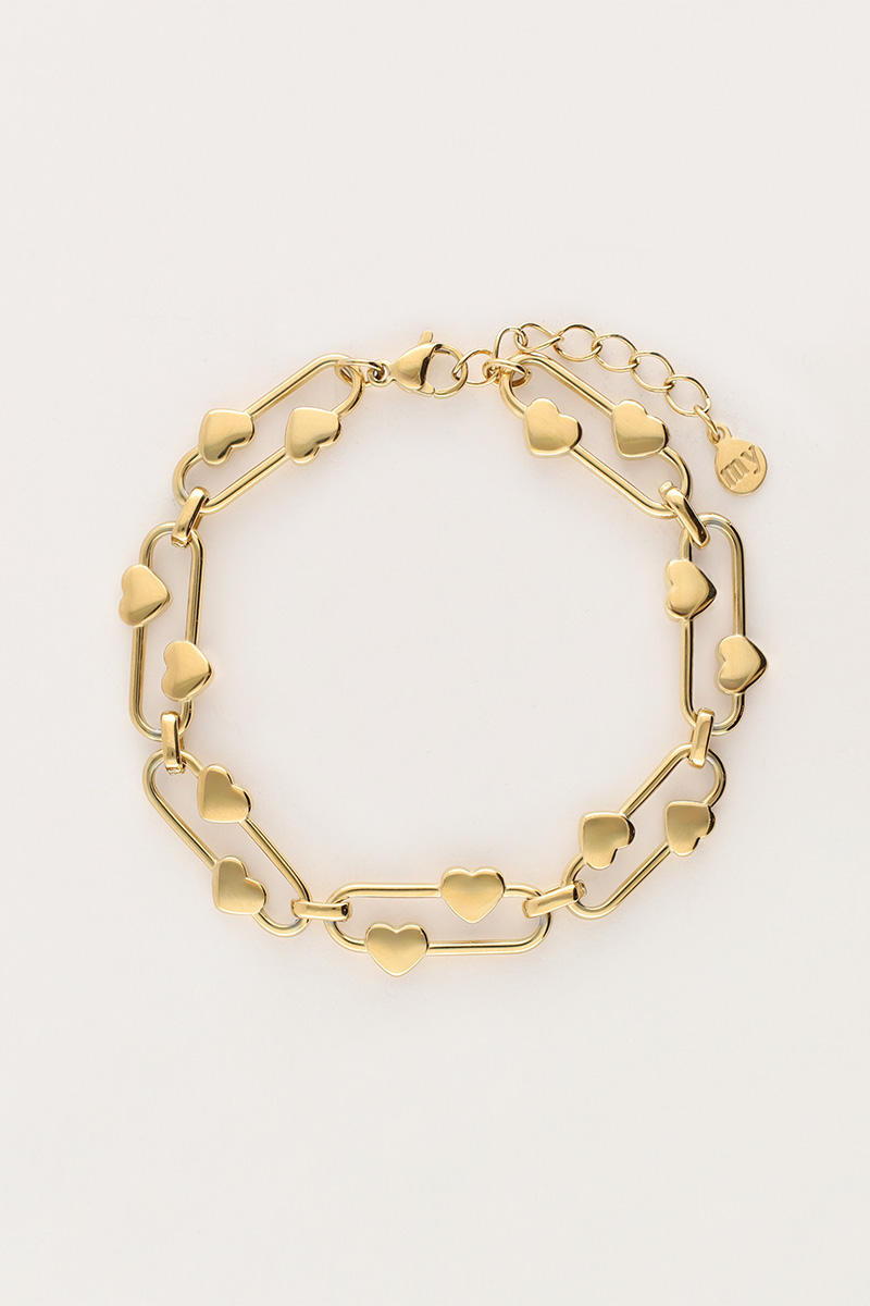 Iconic Armband mit Ovalen und Herzchen My Jewellery