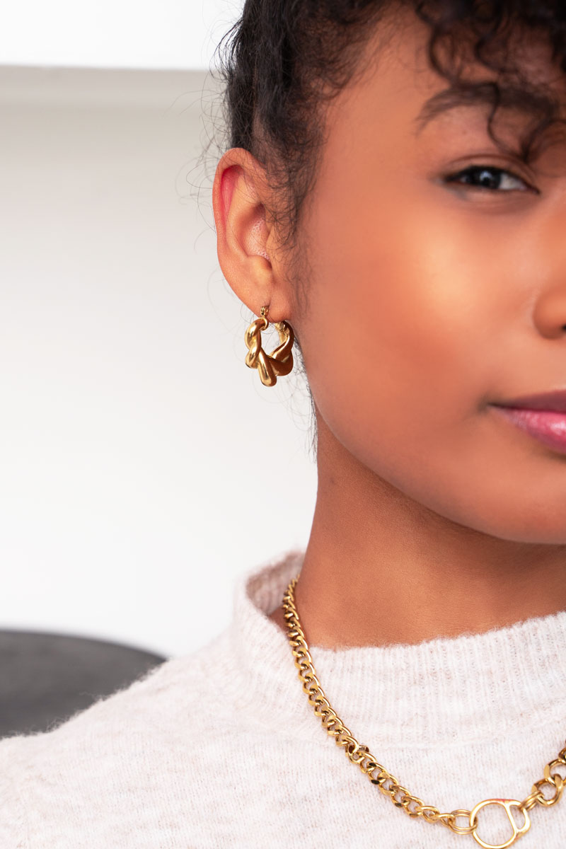 Iconic oorringen gedraaid patroon | My Jewellery