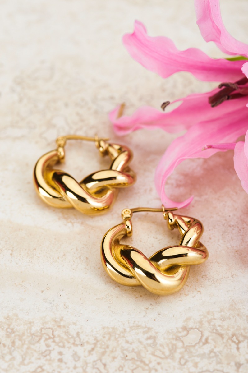 Iconic oorringen gedraaid patroon | My Jewellery