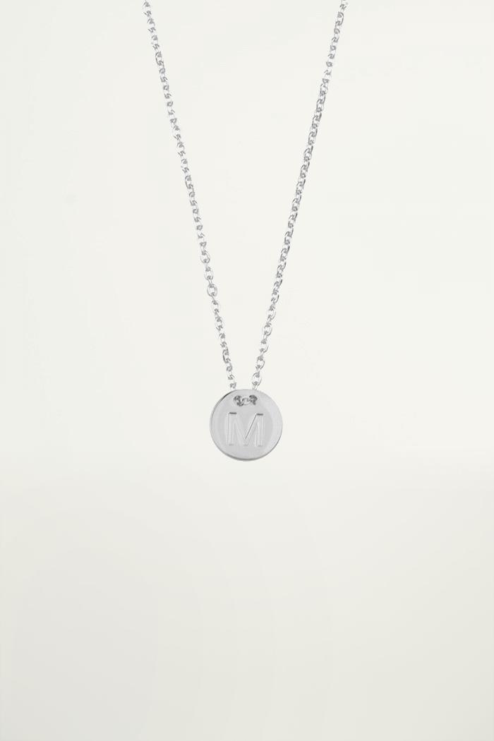 My Jewellery Silver Coin Initial - A-Z female Zilver one size