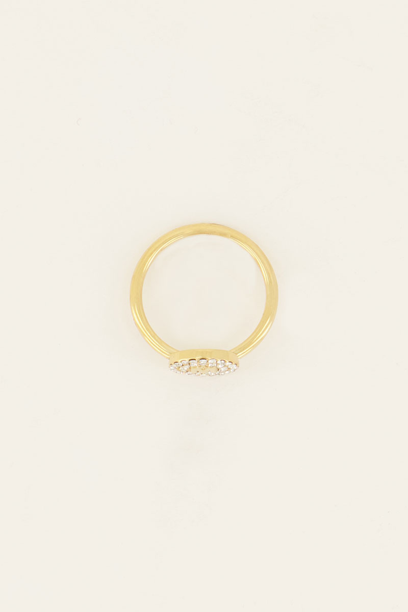 Initial ring met strass | My Jewellery