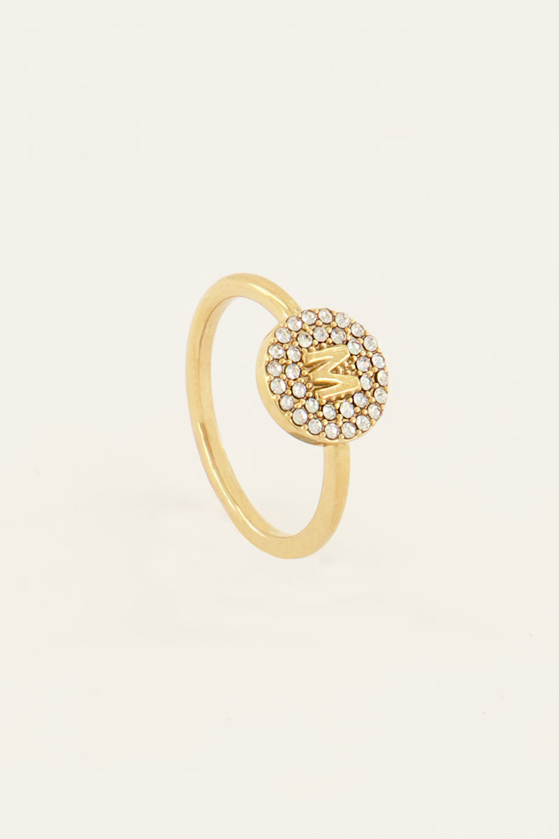 Initial ring met strass | My Jewellery