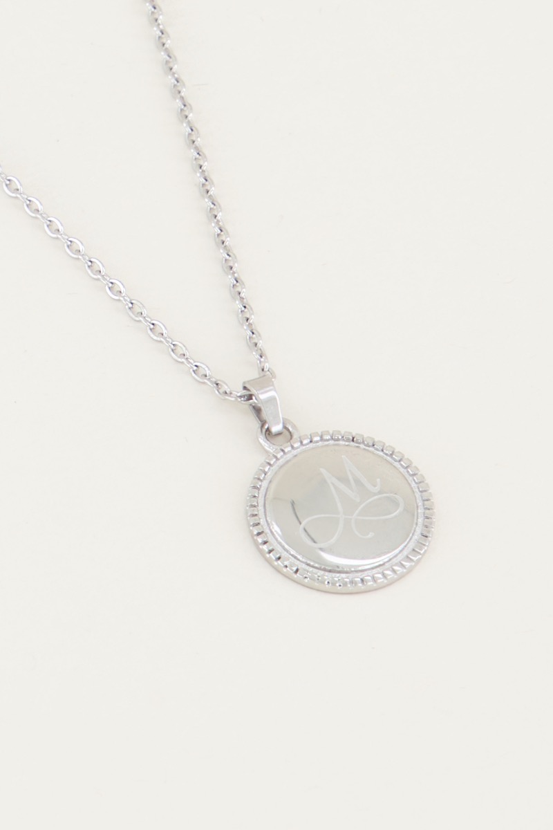 Collier avec pièce à initiale My Jewellery Argenté/Doré One size femme