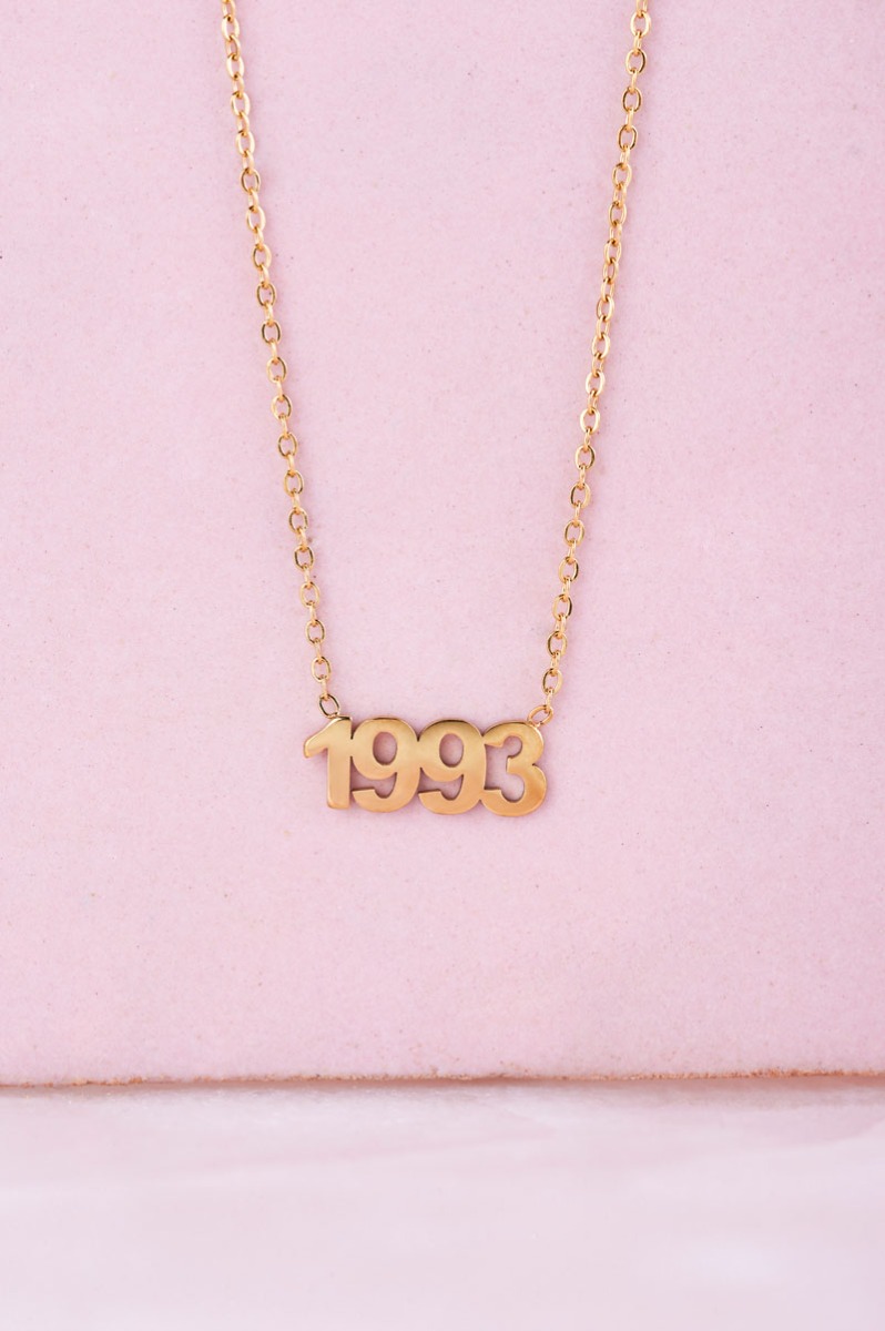 Ketting jaartal | Geboortedatum ketting