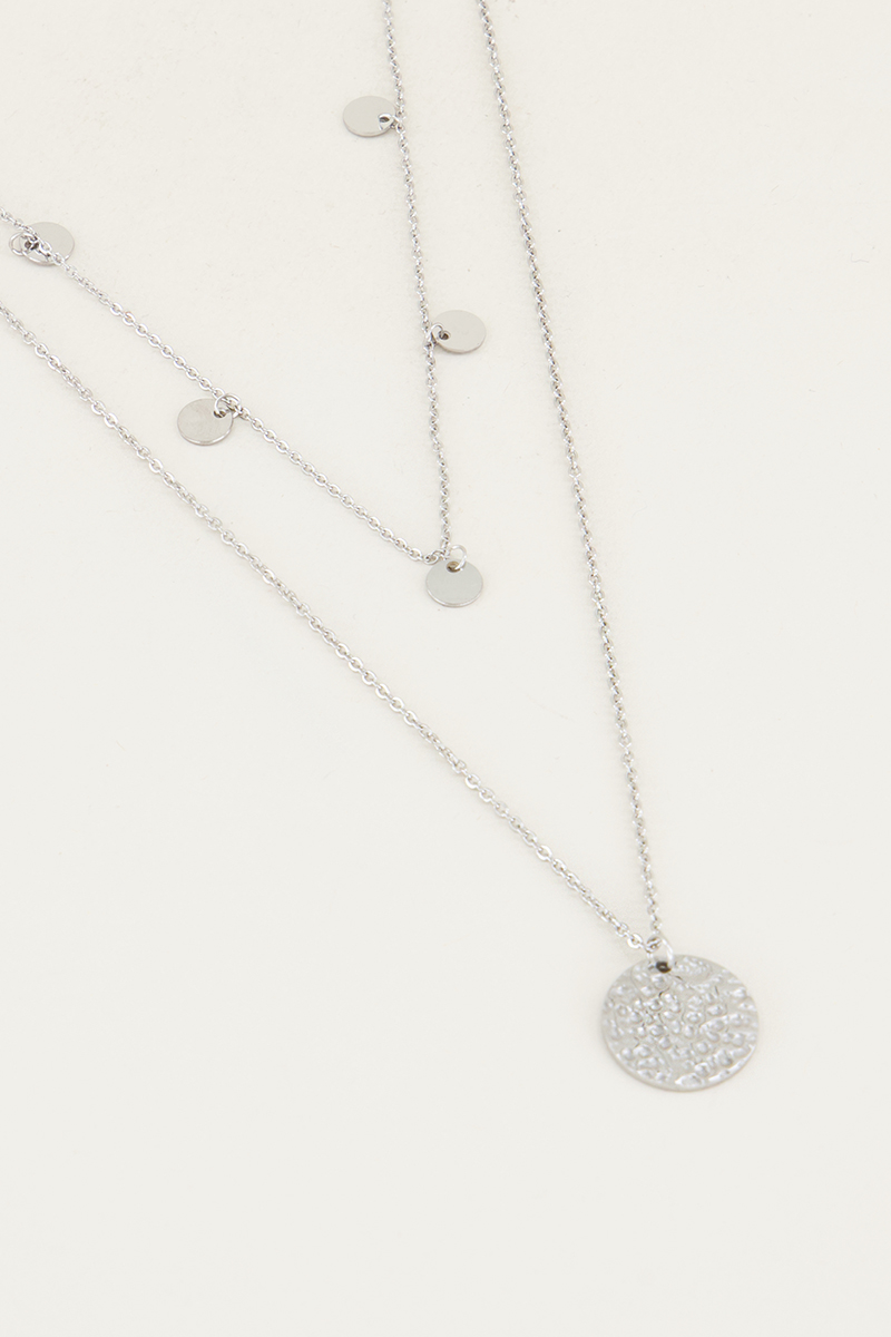 Dubbele ketting muntjes | Ketting met kleine muntjes My Jewellery