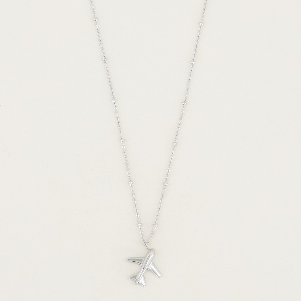 My Jewellery Ketting vliegtuigje female Goud/Zilver one size