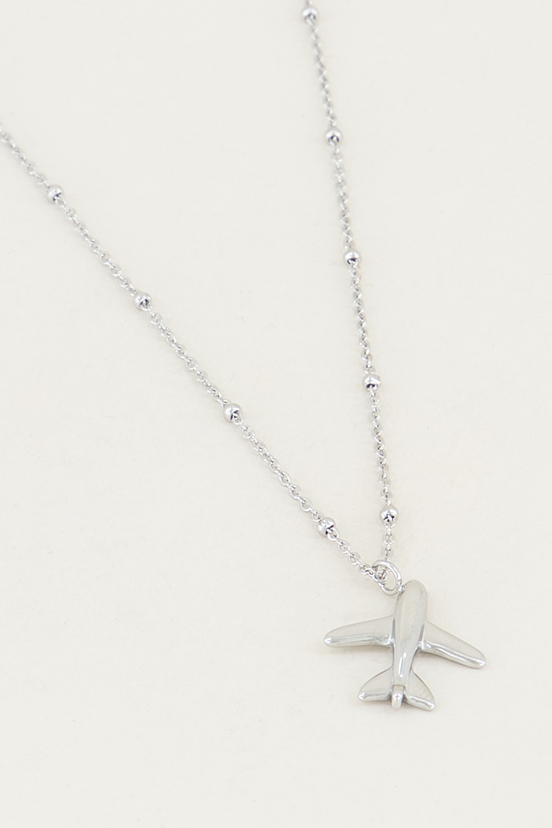 My Jewellery Ketting vliegtuigje female Goud/Zilver one size