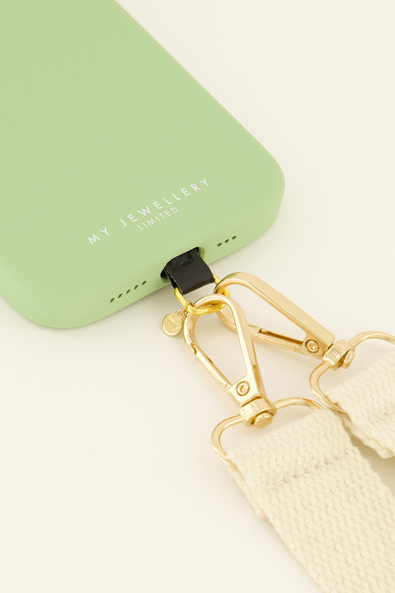 Lanyard phone cord black fixture | My Jewellery