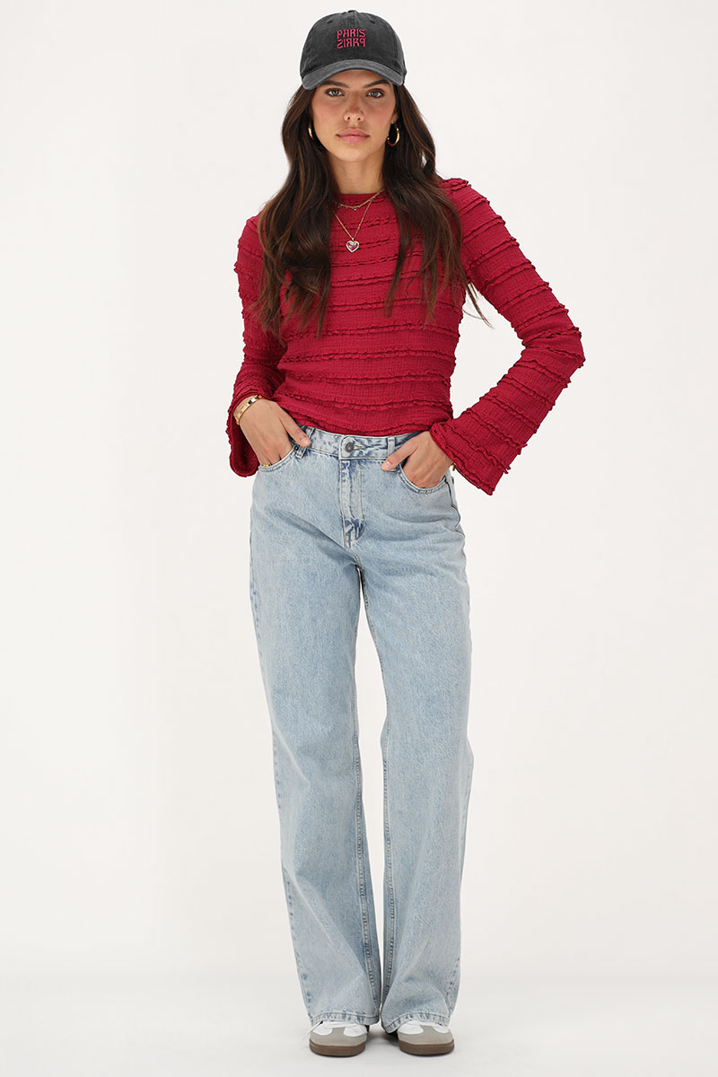 Classic light blue wide leg jeans | My Jewellery