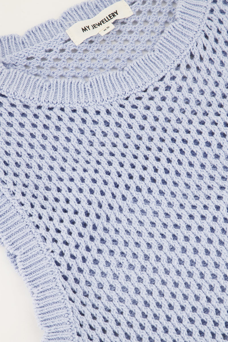 Light blue crochet spencer | My Jewellery