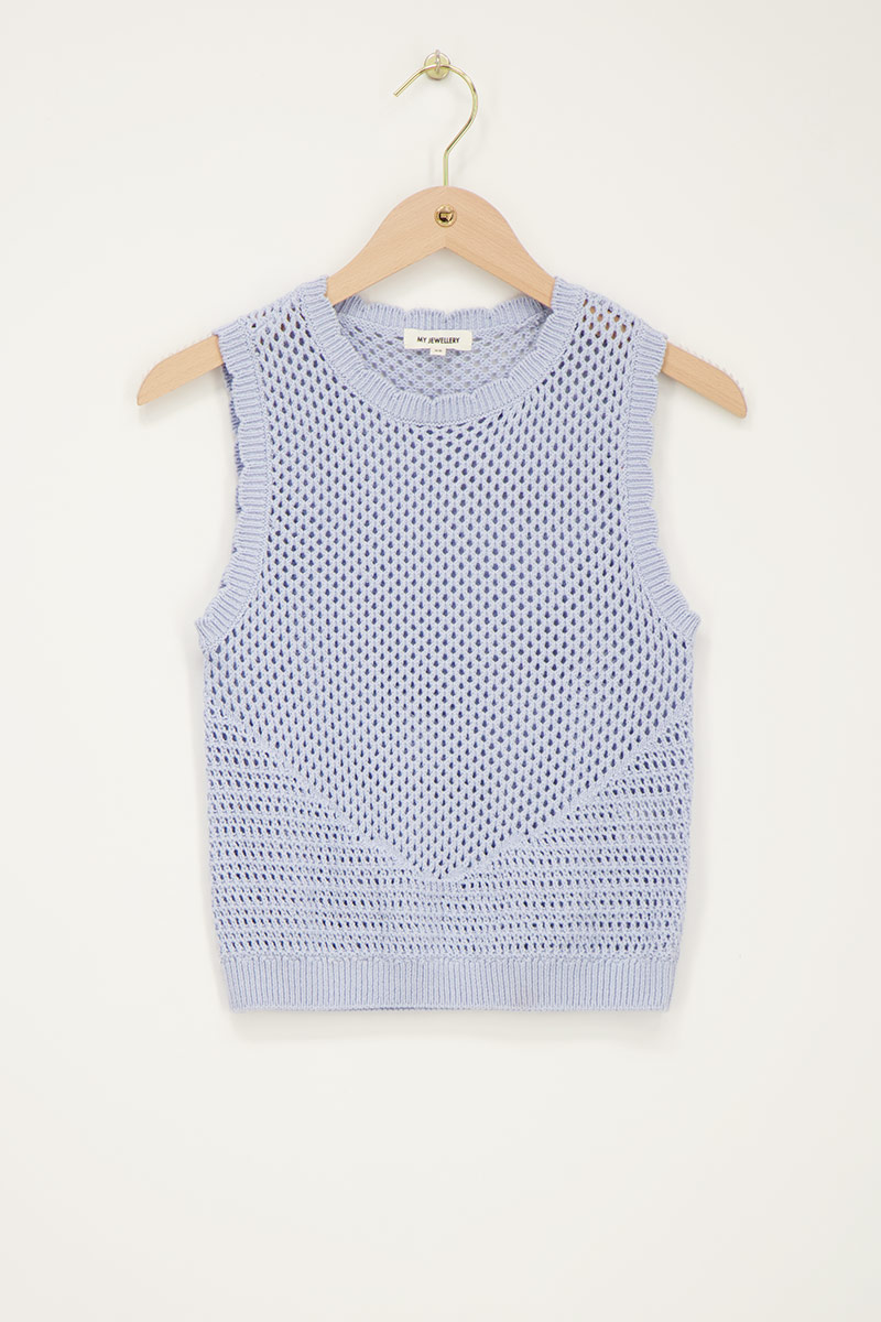 Light blue crochet spencer | My Jewellery