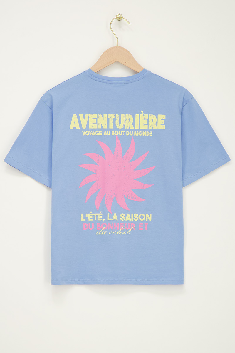 Light blue T-shirt "Aventurière"  | My Jewellery
