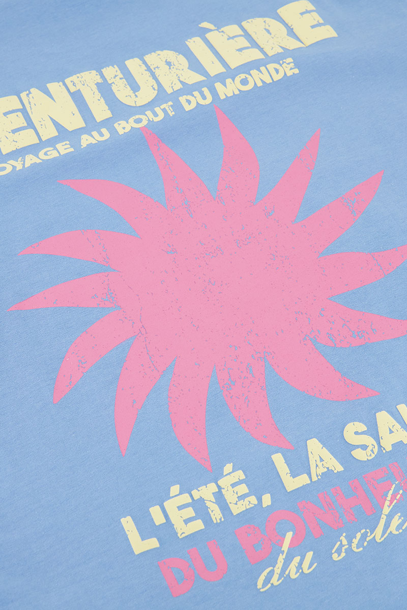 Light blue T-shirt "Aventurière"  | My Jewellery