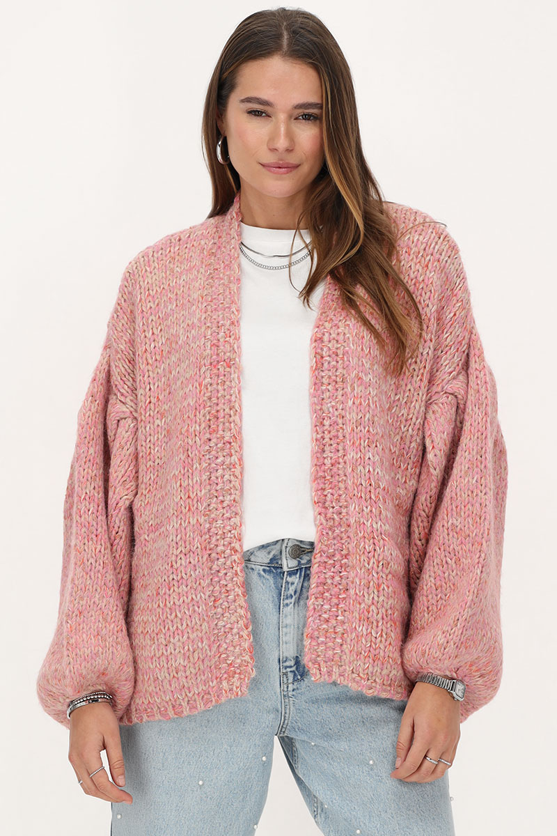 Gilet en mailleépaisse et lurex | - My jewellery - Modalova