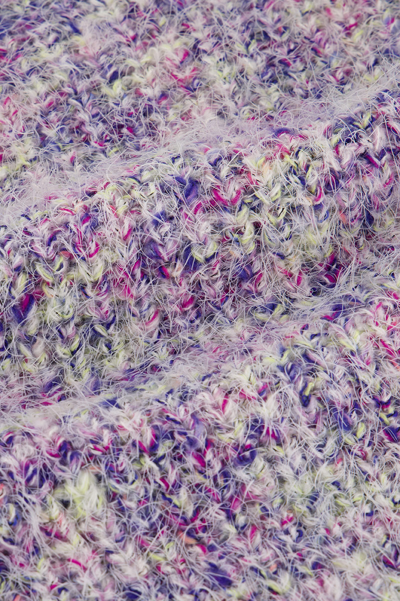 Lilac knit fuzzy sweater | My Jewellery