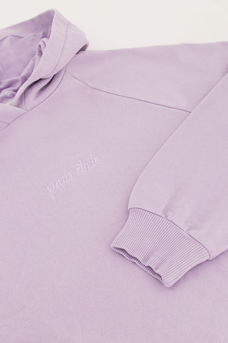 Lila hoodie Paris étoile | My Jewellery