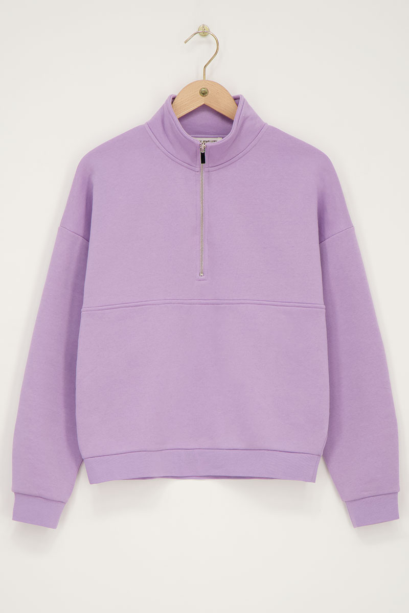 Pull demi-zip lilas | My Jewellery - My jewellery - Modalova