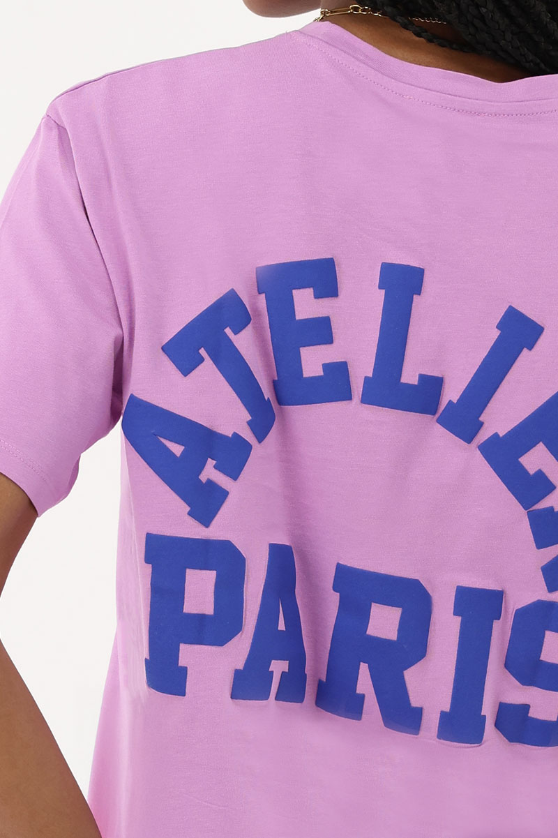 Lilac T-shirt "Atelier paris" | My Jewellery