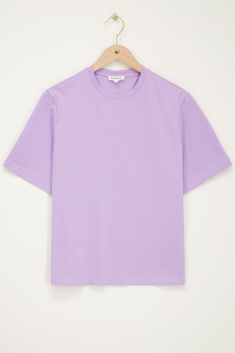 Lilac T-shirt "Saveur du soleil" | My Jewellery