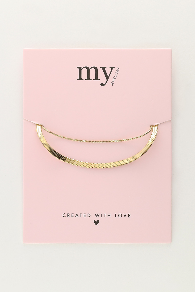 Minimalist double chain-link bracelet | My Jewellery