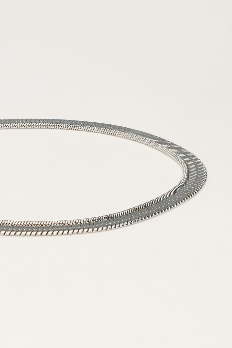 Minimalist double chain-link bracelet | My Jewellery