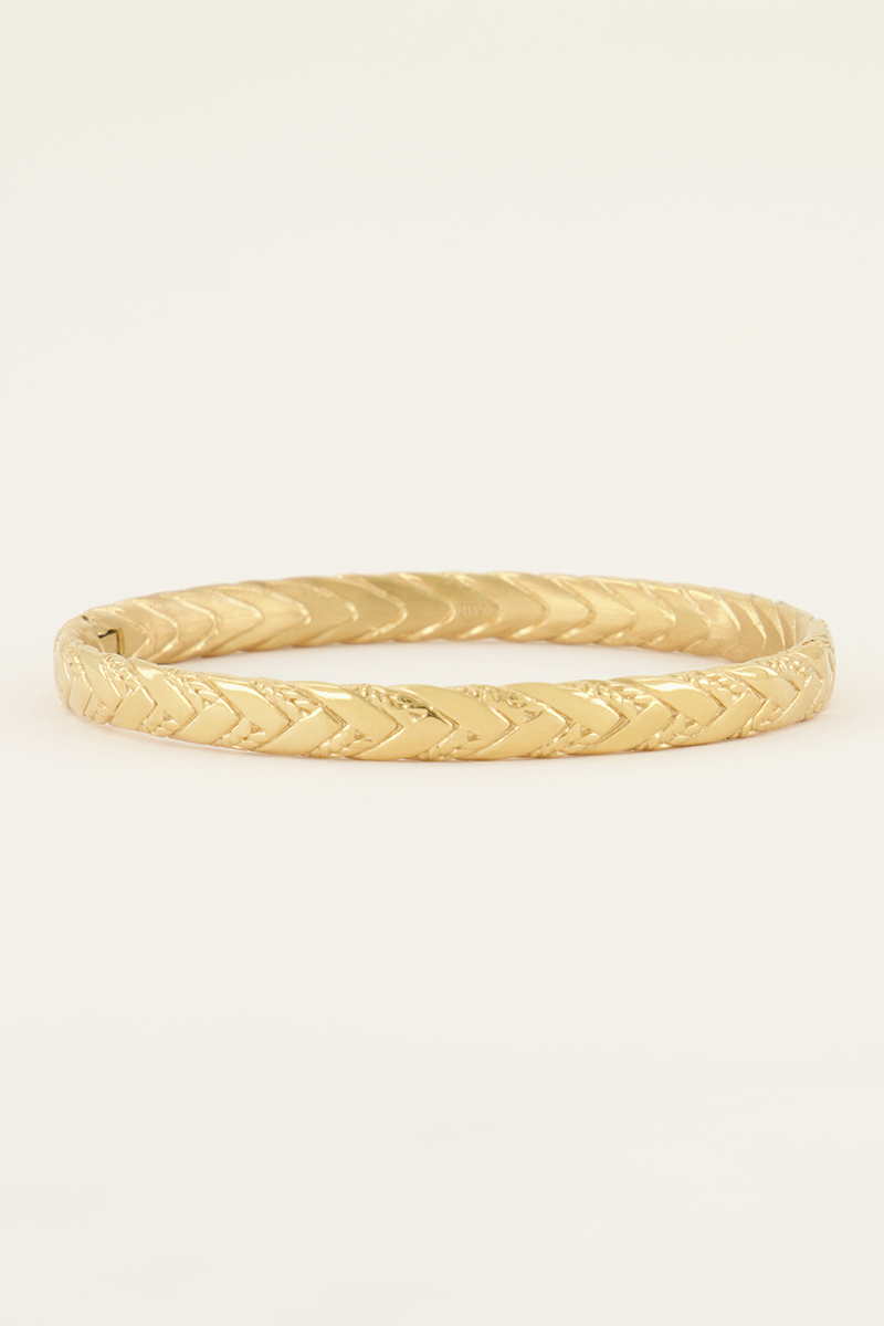 Minimalistisch gevlochten bangle 