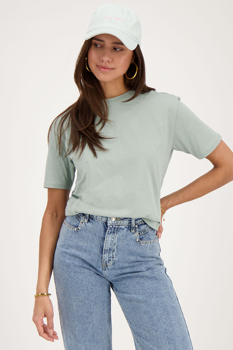 Mint green T-shirt C'est la vie  | My Jewellery