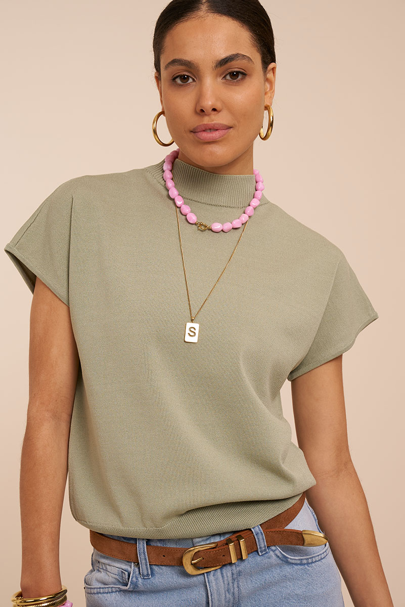 Mint green top with batwing sleeves | My Jewellery