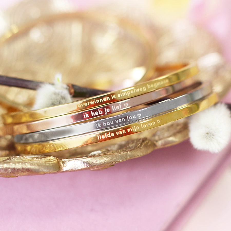 Ik heb je lief bangle