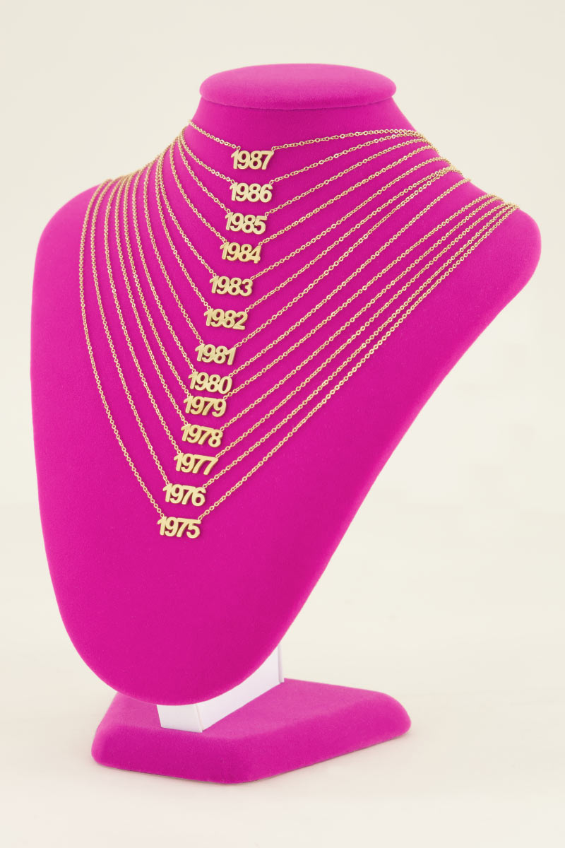 Ketting jaartal | Geboortedatum ketting My Jewellery